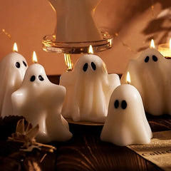 Halloween Ghost Scented Candle – White 3D Ghost Figure Candle - candletown.net