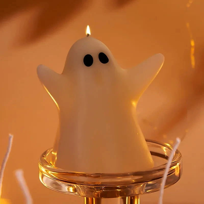 Halloween Ghost Scented Candle – White 3D Ghost Figure Candle - candletown.net