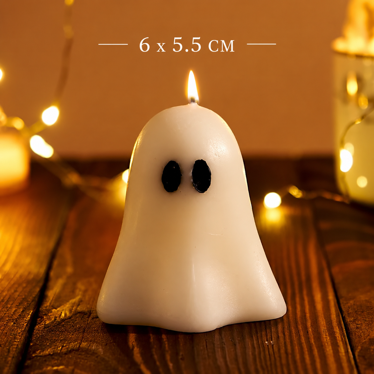 Halloween Ghost Scented Candle – White 3D Ghost Figure Candle - candletown.net