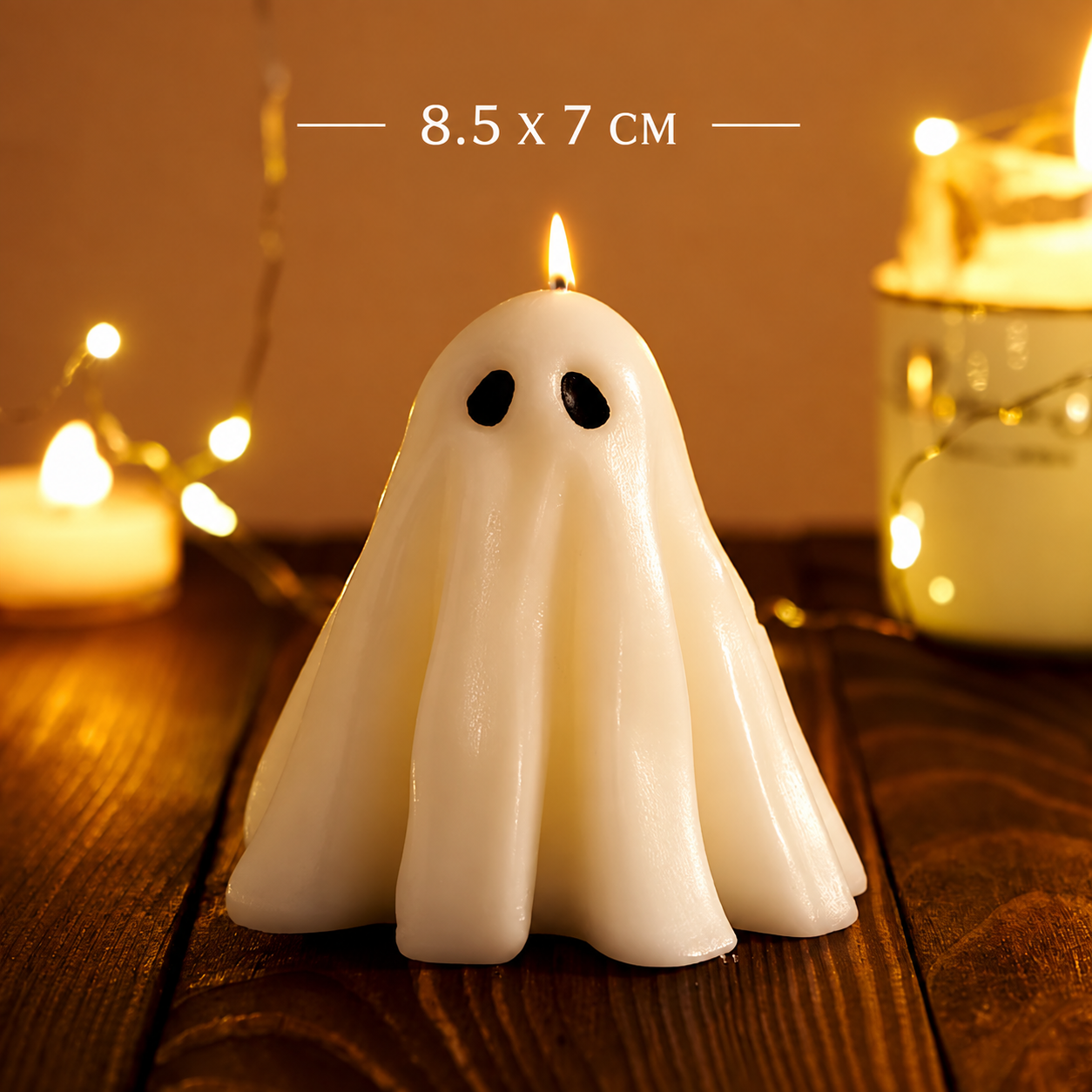 Halloween Ghost Scented Candle – White 3D Ghost Figure Candle - candletown.net