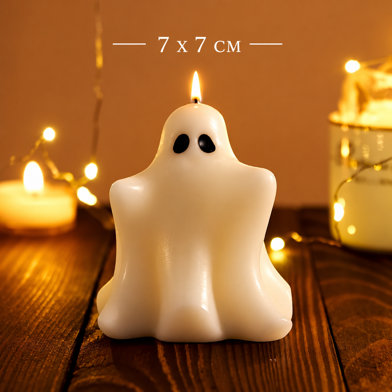 Halloween Ghost Scented Candle – White 3D Ghost Figure Candle - candletown.net