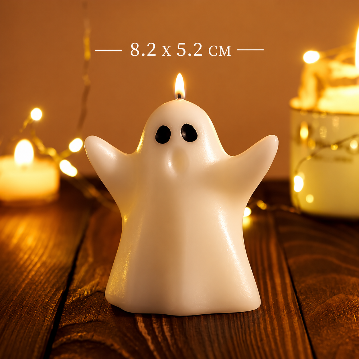 Halloween Ghost Scented Candle – White 3D Ghost Figure Candle - candletown.net