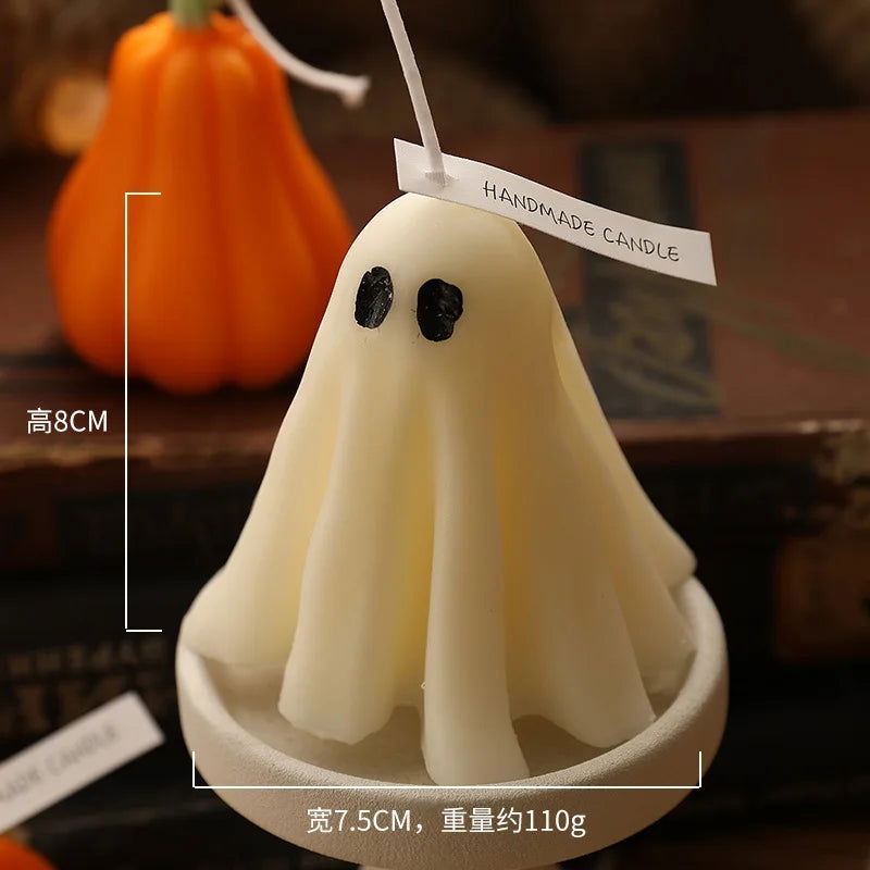 Handcrafted Halloween Ghost Scented Candle - Lavender Aroma Festive Decor - candletown.net