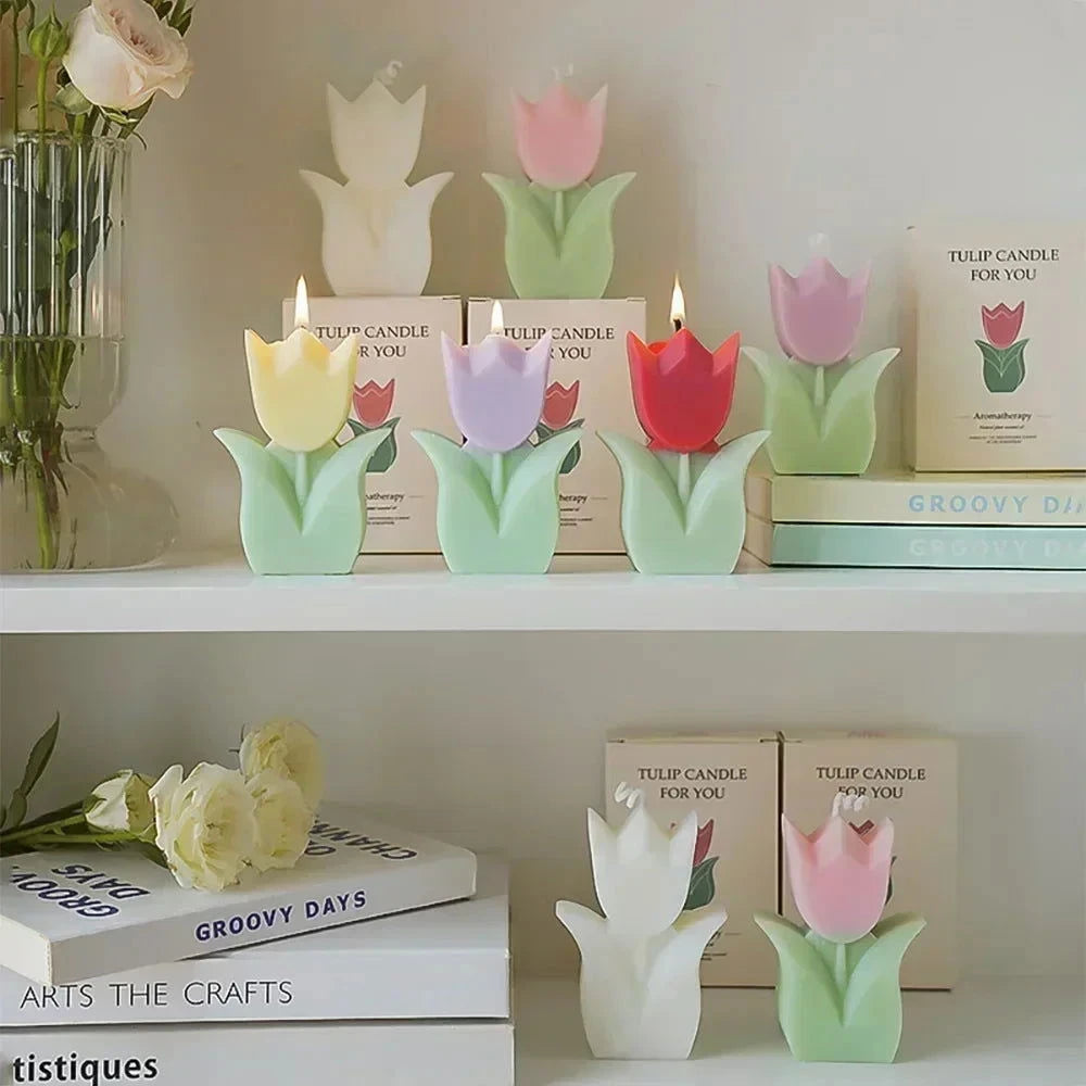Handmade Tulip Soy Wax Candle - candletown.net