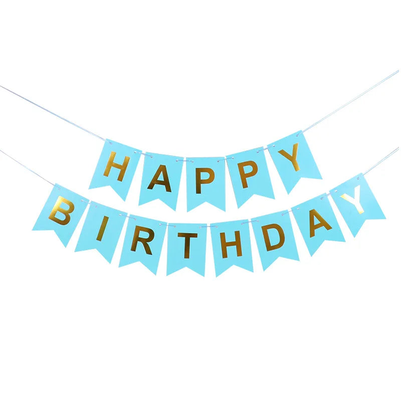 Happy Birthday Banner – Colorful Party Decoration - candletown.net