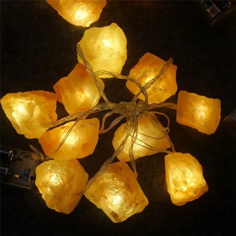 Himalayan Crystal Salt String Lights - candletown.net