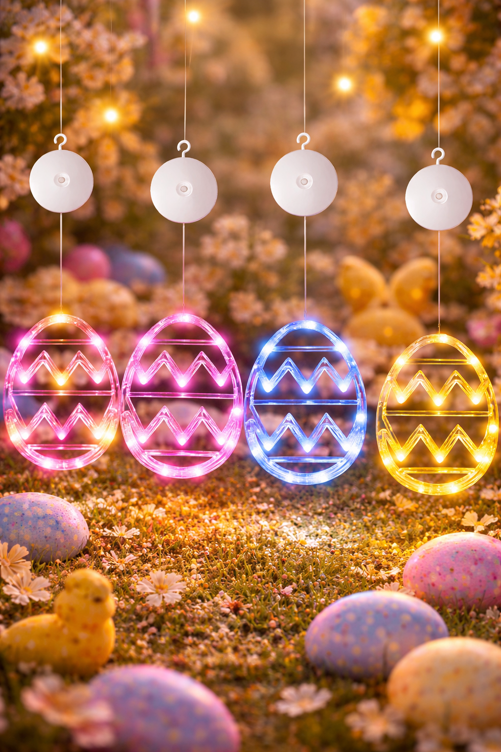 LED Easter Egg Window Light