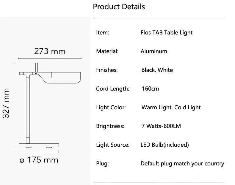 Italian Designer Table Lamp with LED Touch Control - candletown.net