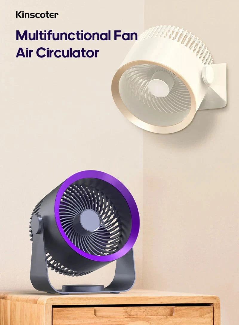KINSCOTER Multifunctional Electric Fan Circulator Wireless Portable Home Quiet Ventilator Desktop Wall Ceiling Fan Air Cooler - candletown.net