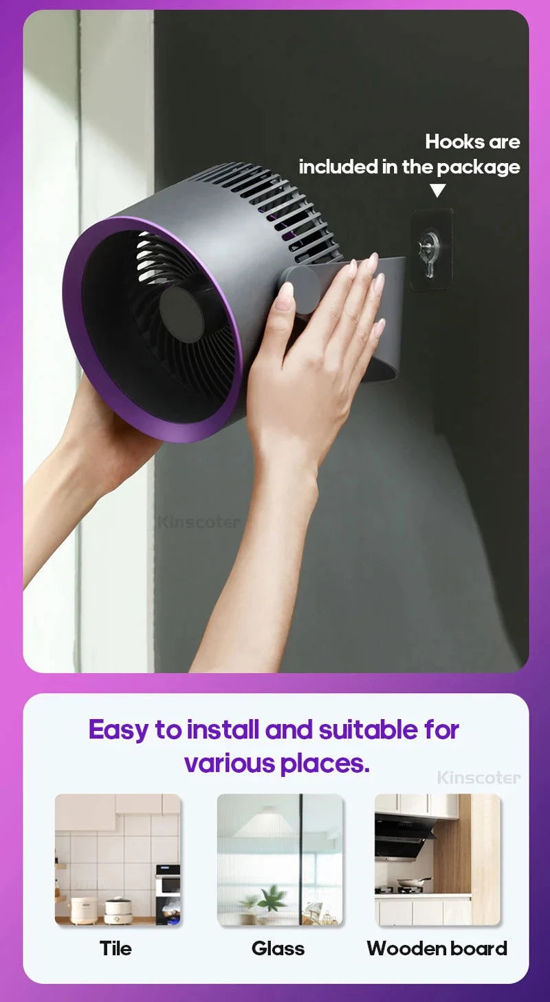 KINSCOTER Multifunctional Electric Fan Circulator Wireless Portable Home Quiet Ventilator Desktop Wall Ceiling Fan Air Cooler - candletown.net