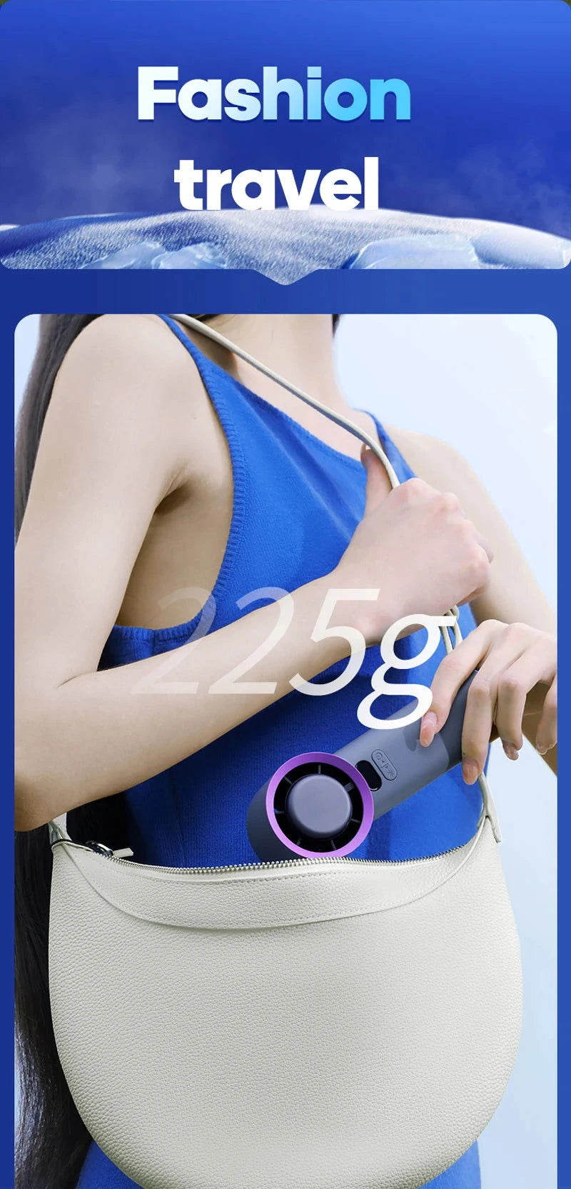 KINSCOTER Portable Handheld Turbo Fan 100 Wind Speeds Adjustable Mini Personal Fan Battery Operated Electric Eyelash Fan - candletown.net