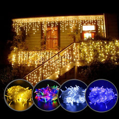 LED Fairy String Curtain Lights - Outdoor & Patio Decoration for Christmas and Parties - candletown.net