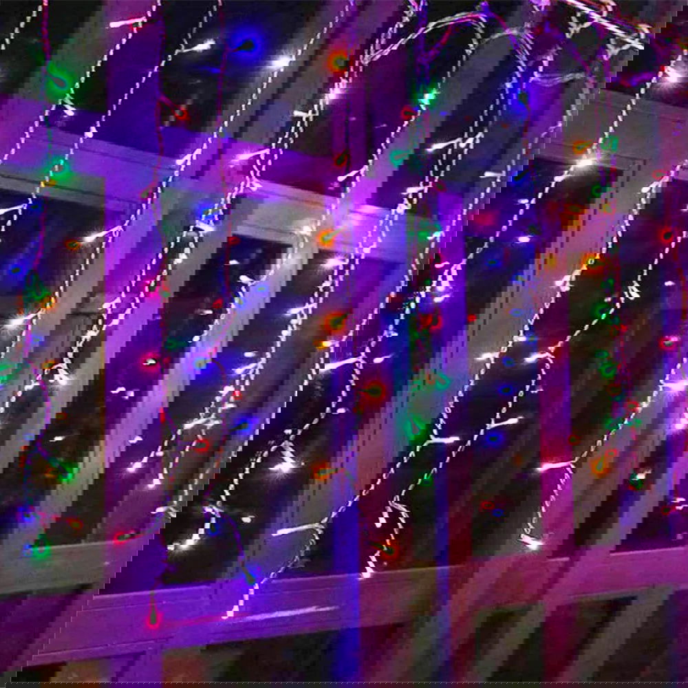 LED Festoon Icicle Curtain Lights - Outdoor Christmas & New Year Decoration - candletown.net