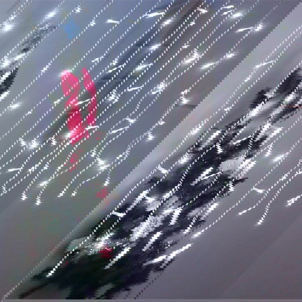 LED Festoon Icicle Curtain Lights - Outdoor Christmas & New Year Decoration - candletown.net