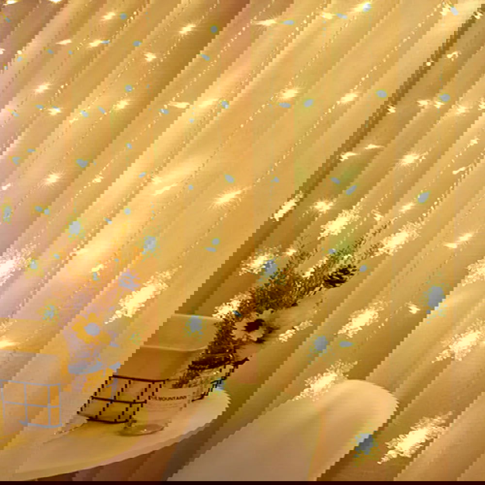 LED Snowflake & Icicle Curtain Lights - Perfect for Christmas & New Year Decor - candletown.net