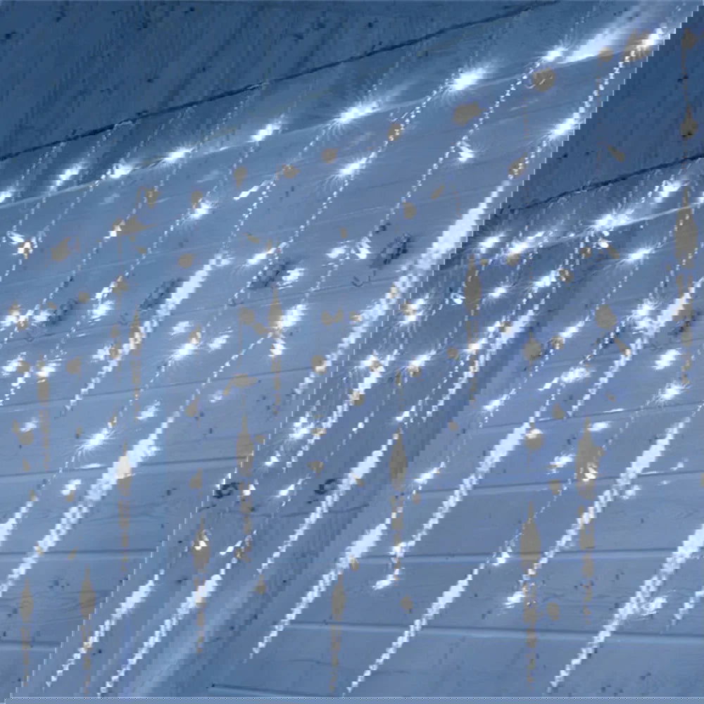 LED Snowflake & Icicle Curtain Lights - Perfect for Christmas & New Year Decor - candletown.net