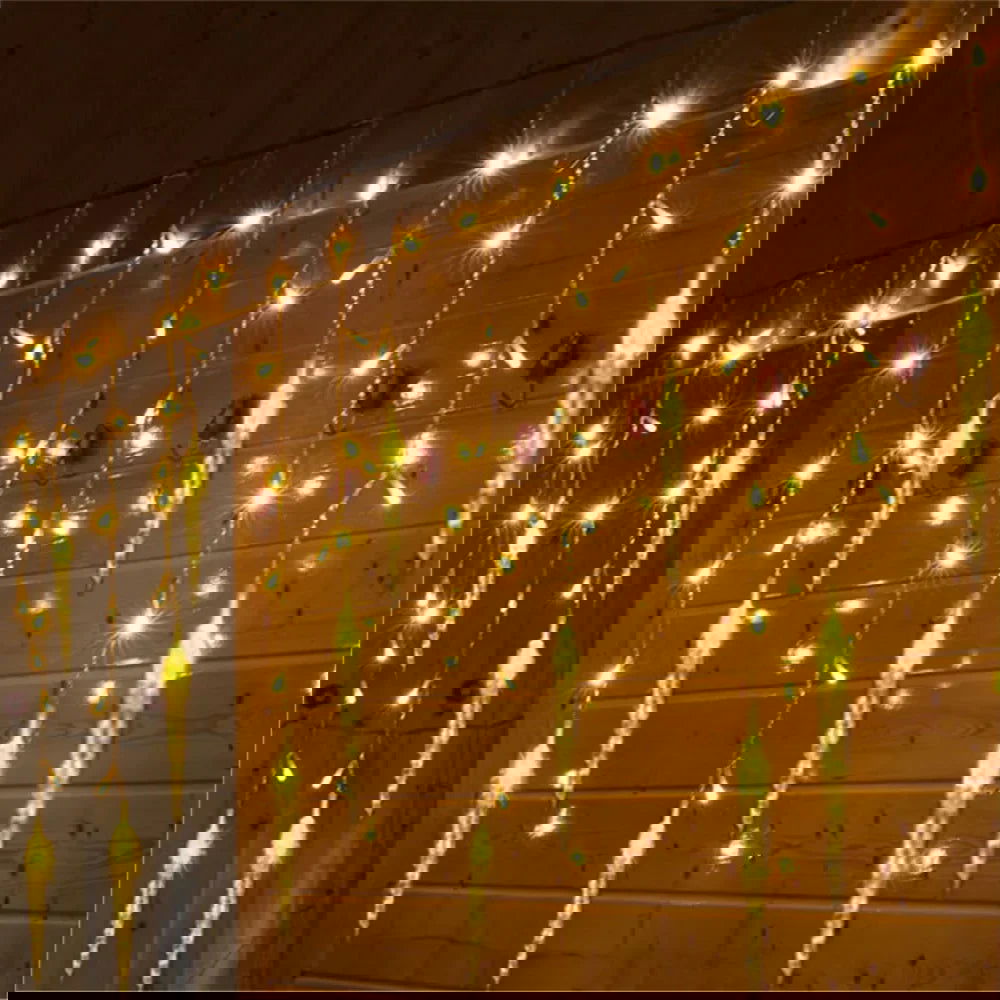 LED Snowflake & Icicle Curtain Lights - Perfect for Christmas & New Year Decor - candletown.net