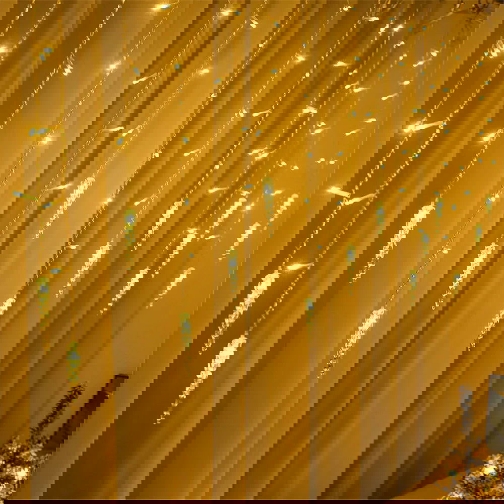 LED Snowflake & Icicle Curtain Lights - Perfect for Christmas & New Year Decor - candletown.net