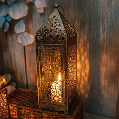 Middle Eastern Arab Metal Vintage Wind Lantern - candletown.net