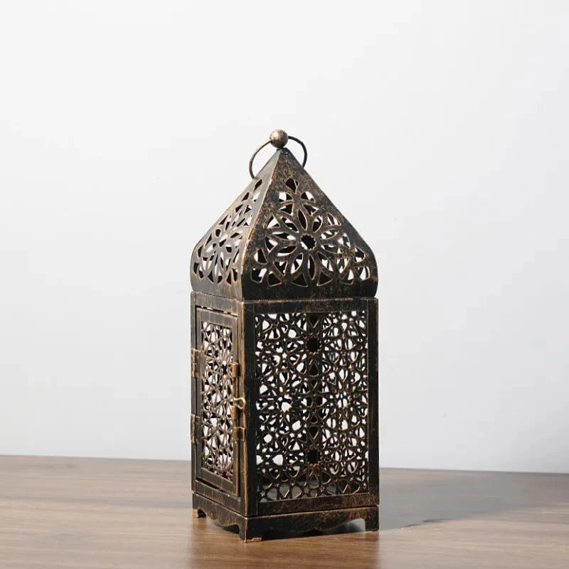 Middle Eastern Arab Metal Vintage Wind Lantern - candletown.net