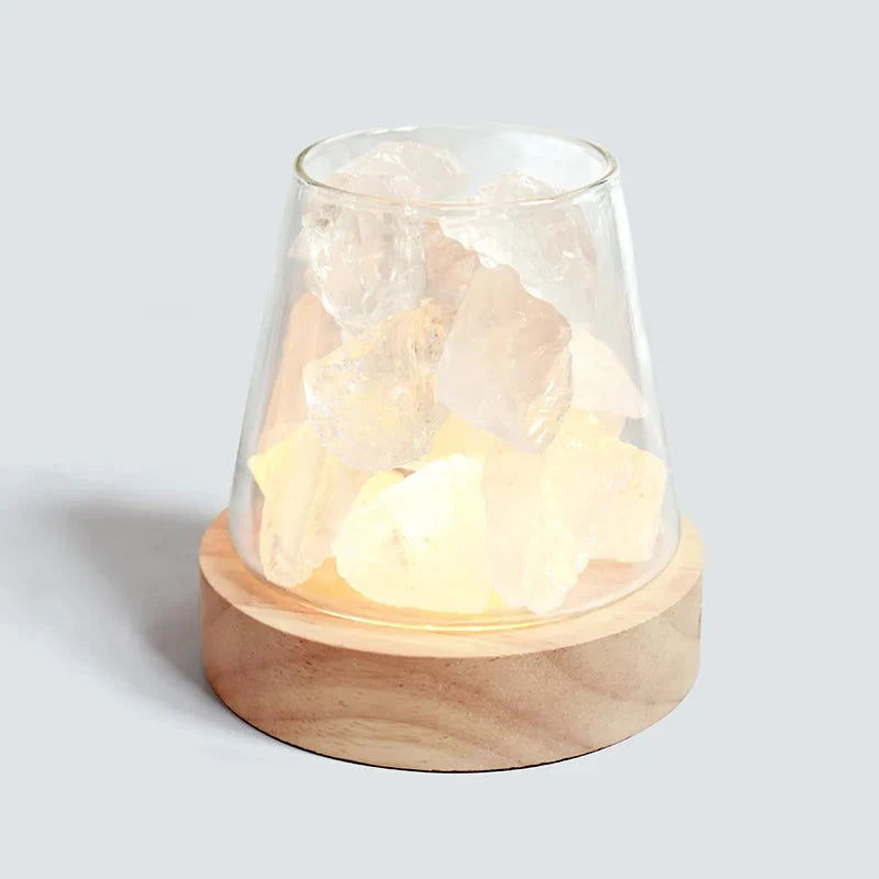 Natural Himalayan Salt Crystal Lamp with Essential Oil Diffuser - candletown.net