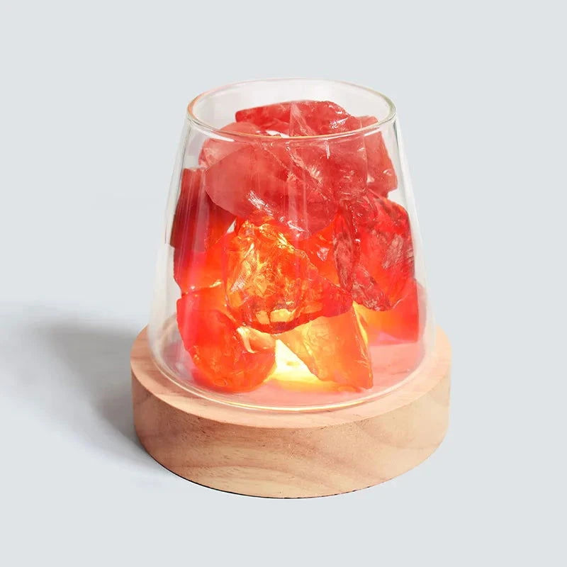 Natural Himalayan Salt Crystal Lamp with Essential Oil Diffuser - candletown.net
