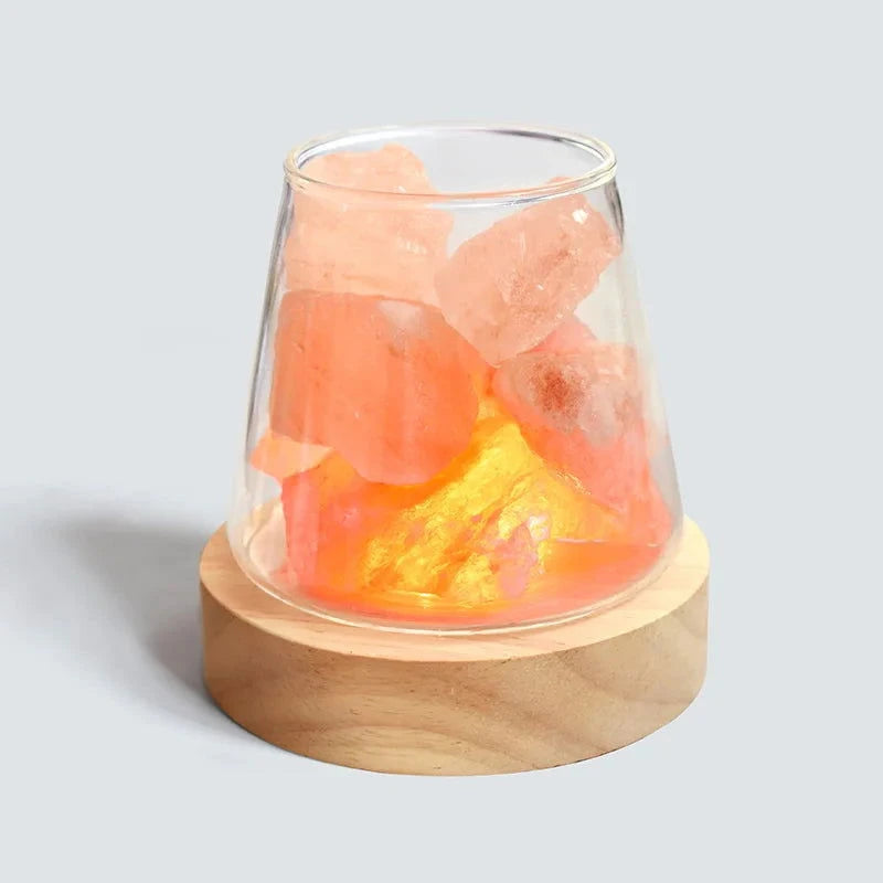 Natural Himalayan Salt Crystal Lamp with Essential Oil Diffuser - candletown.net