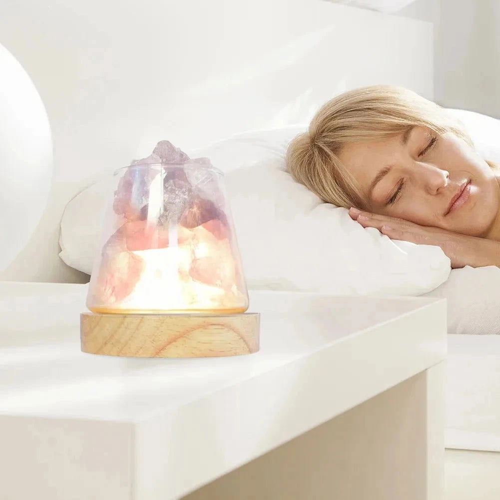 Natural Himalayan Salt Crystal Table Lamp - candletown.net