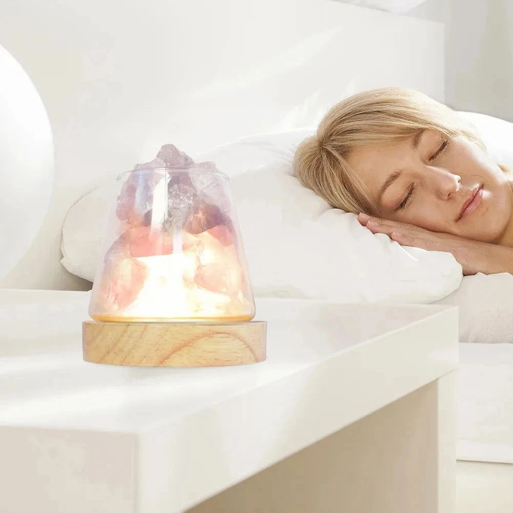 Natural Himalayan Salt Crystal Table Lamp - candletown.net