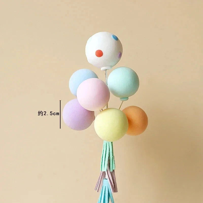 Rainbow Unicorn Cake Topper  Girl Baby Shower Birthday Decoration Kids Liked Unicorn Theme Decor Cupcake Party Baking Supplies - candletown.net