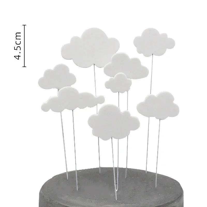 Rainbow Unicorn Cake Topper  Girl Baby Shower Birthday Decoration Kids Liked Unicorn Theme Decor Cupcake Party Baking Supplies - candletown.net