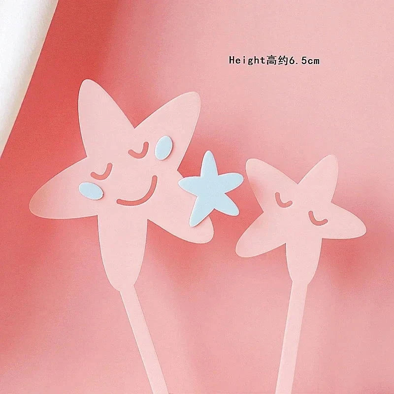 Rainbow Unicorn Cake Topper  Girl Baby Shower Birthday Decoration Kids Liked Unicorn Theme Decor Cupcake Party Baking Supplies - candletown.net