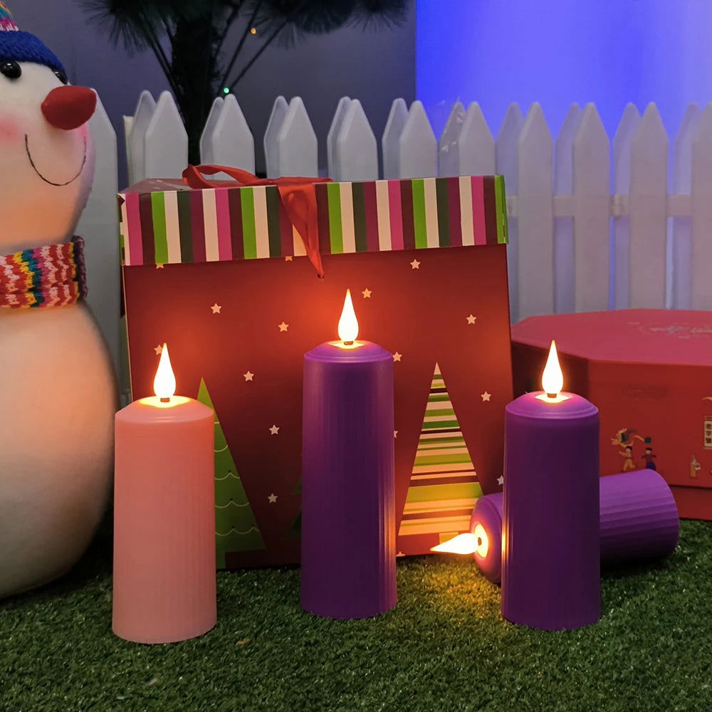 Rechargeable LED Candles - USB Charging & Waterproof Flickering Flame - candletown.net