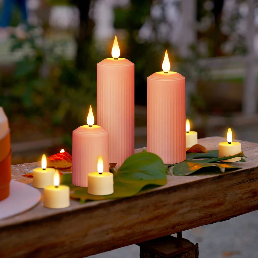 Rechargeable LED Candles - USB Charging & Waterproof Flickering Flame - candletown.net