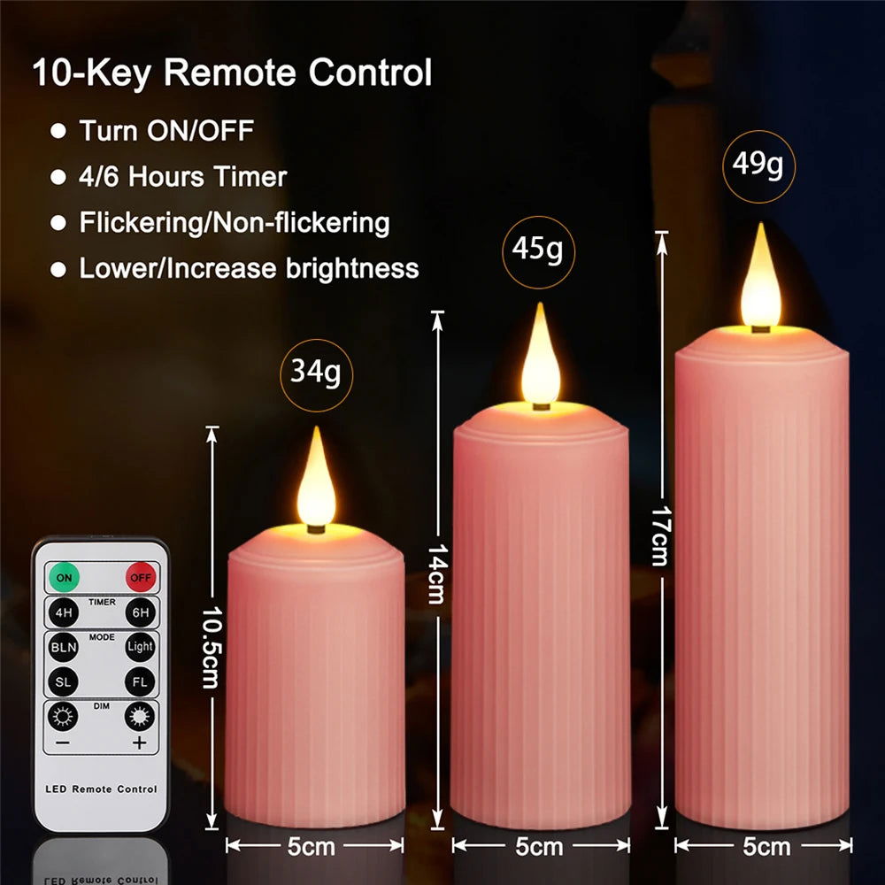 Rechargeable LED Candles - USB Charging & Waterproof Flickering Flame - candletown.net