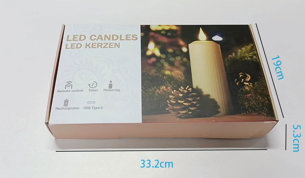 Rechargeable LED Candles - USB Charging & Waterproof Flickering Flame - candletown.net