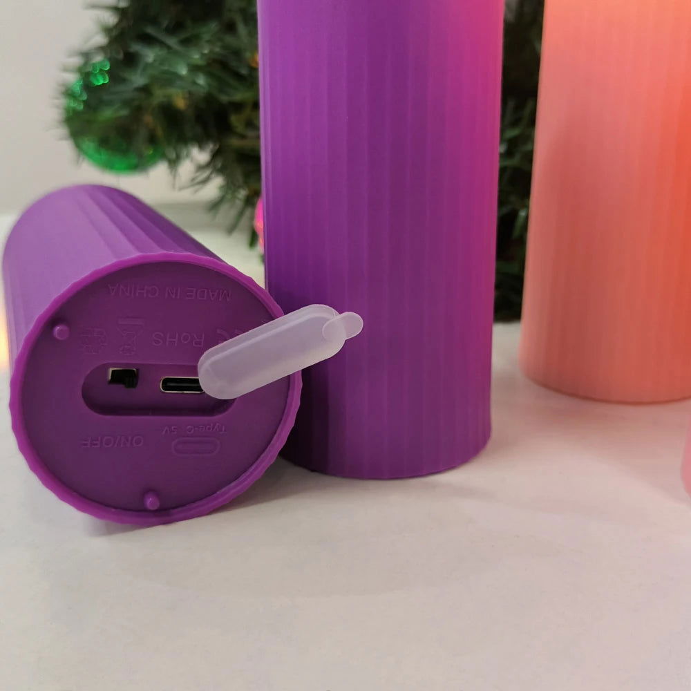 Rechargeable LED Candles - USB Charging & Waterproof Flickering Flame - candletown.net