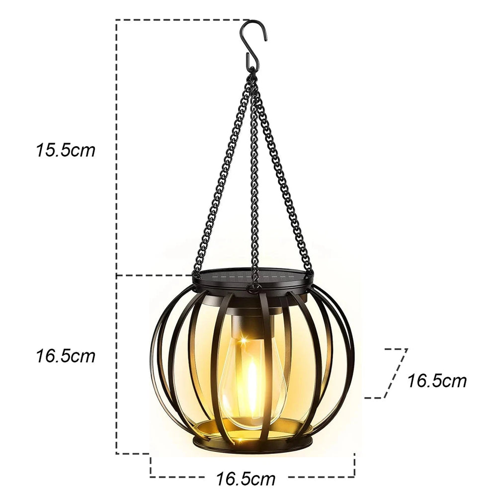 Retro Solar Hanging Lantern - candletown.net