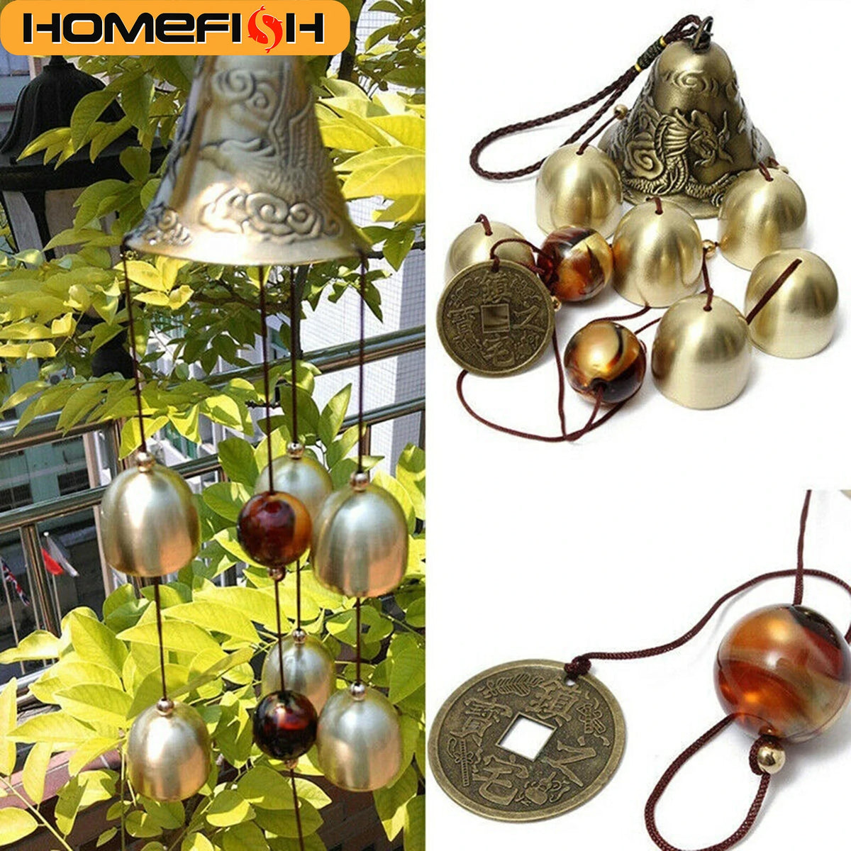 6 Bell Metal Wind Chime