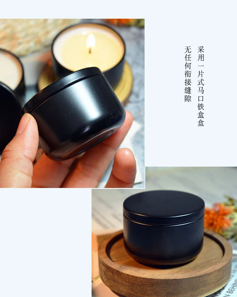 18h Citronella Candle – Natural Mosquito Repellent in Black Tin - candletown.net