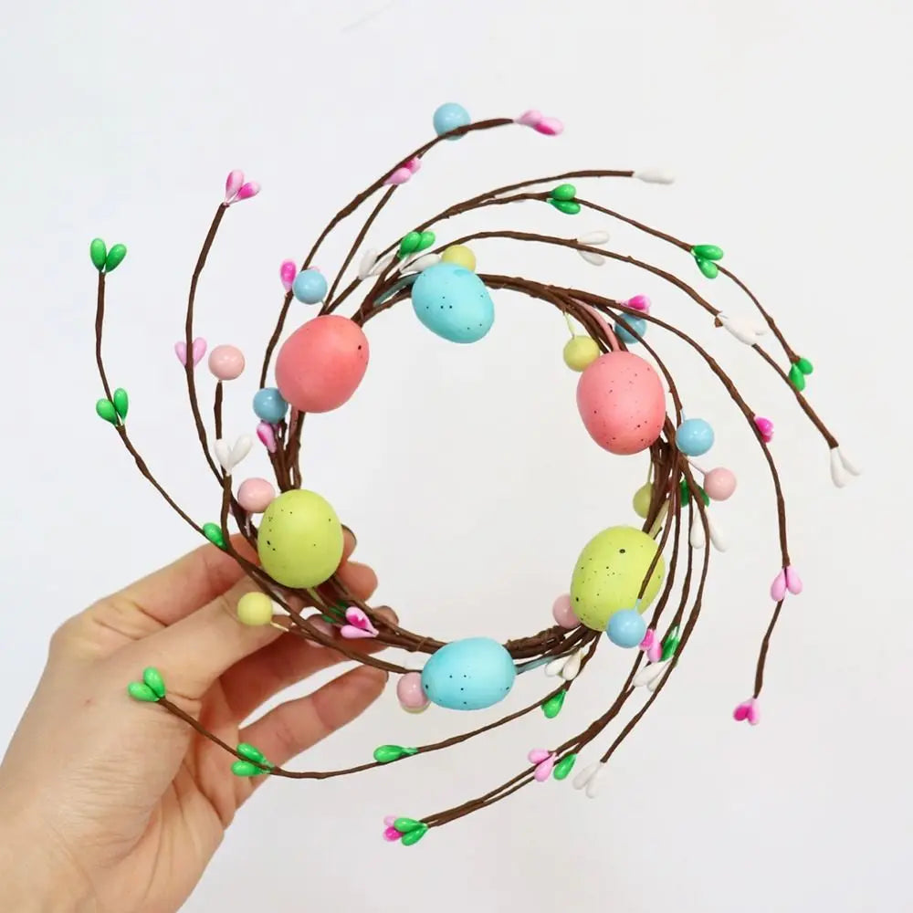 Handmade Easter Egg Flower Wreath – Candle Ring & Festive Decor - candletown.net