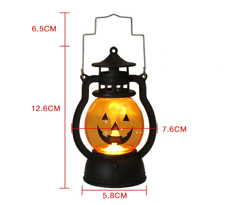 LED Hanging Pumpkin Lantern – Flameless Halloween Candle Light - candletown.net