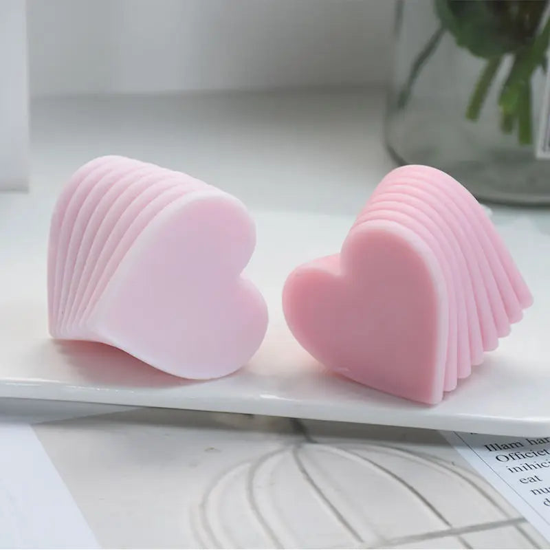 3D Rotating Heart Silicone Candle Mold - candletown.net