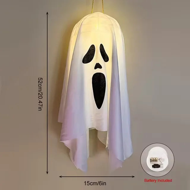 Halloween Ghost LED Hanging Decoration – Spooky Prop - candletown.net