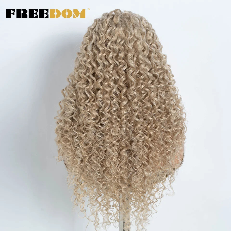 30 Inch (76 cm) Curly Lace Front Wig - candletown.net