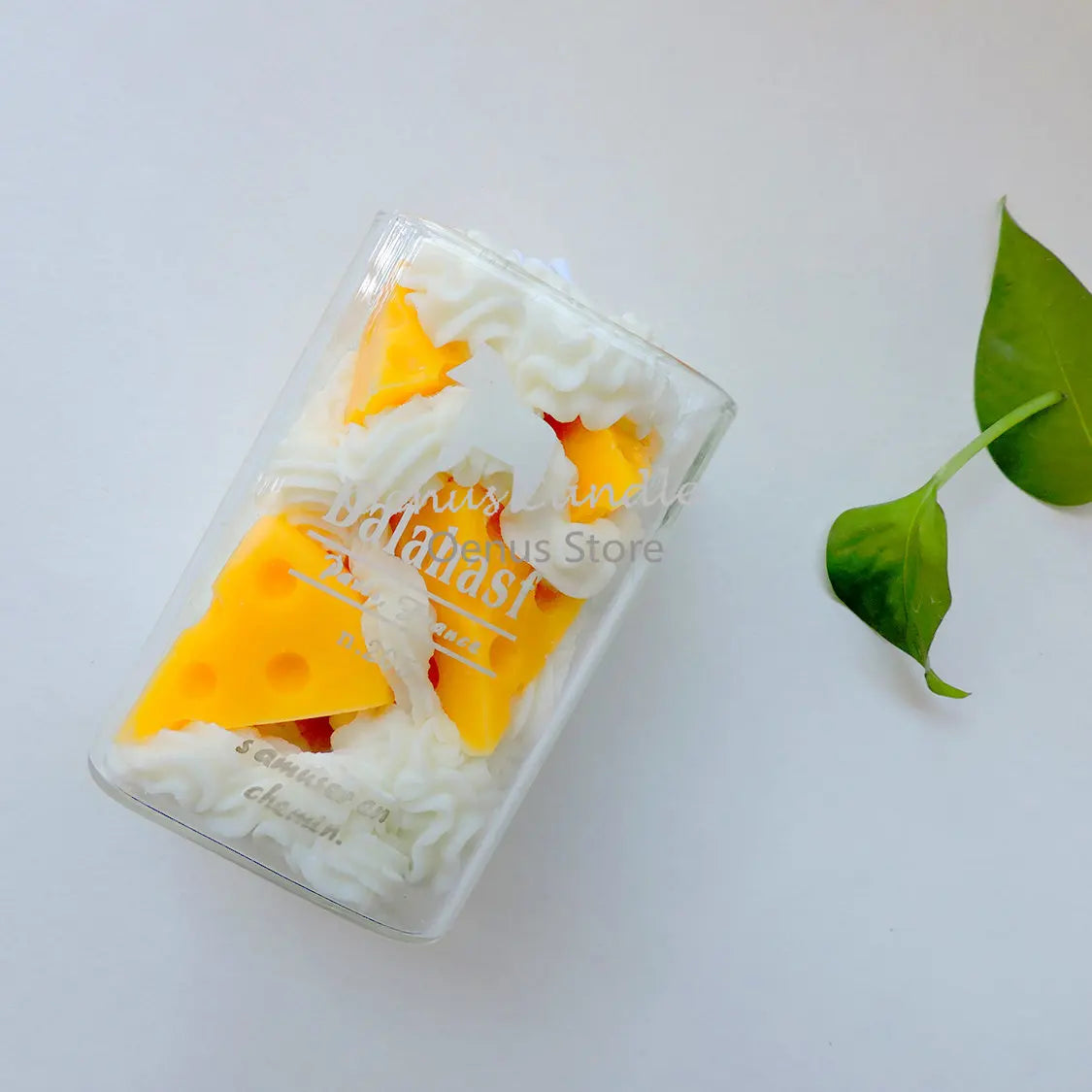 Fruit & Cream Cup Figure Candle – Soy Wax