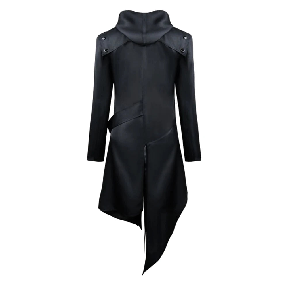Men’s Gothic Hooded Halloween Cosplay Jacket - candletown.net