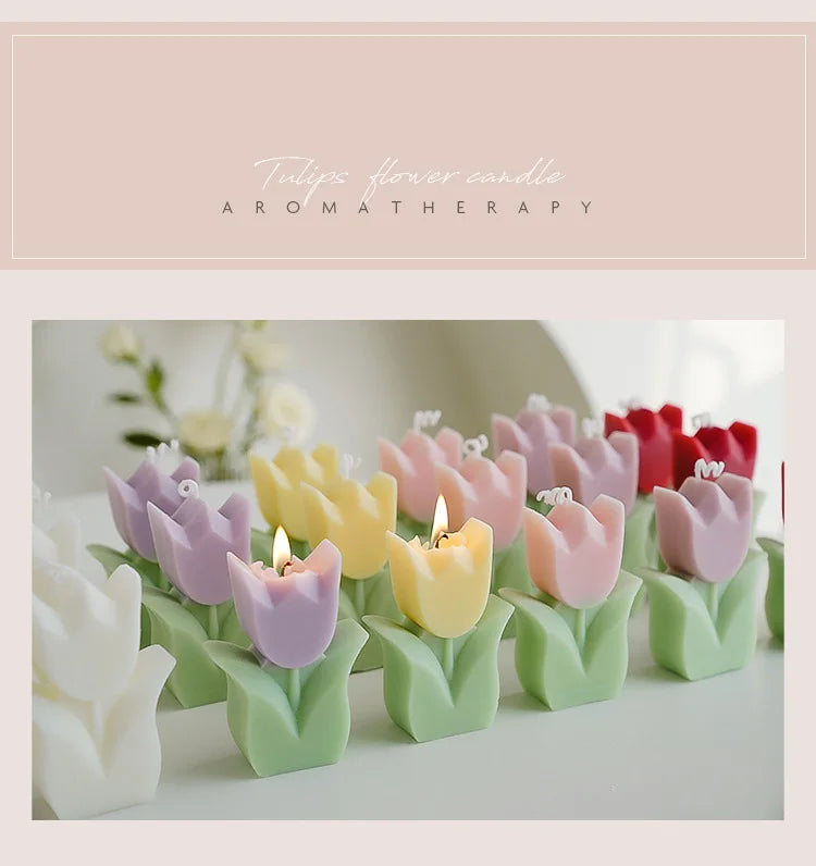 Handmade Tulip Soy Wax Candle - candletown.net