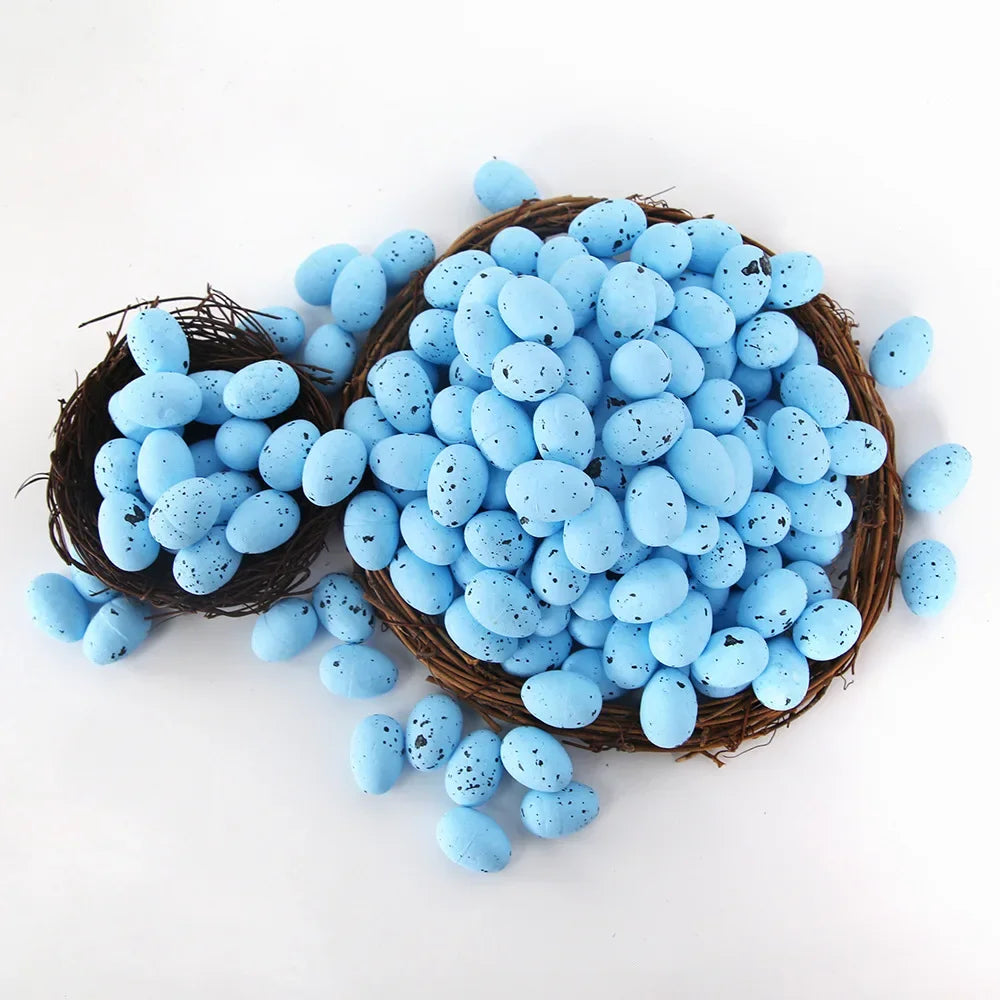 100PCS Colorful Foam Easter Eggs – Perfect for Crafts & Party Decor - candletown.net
