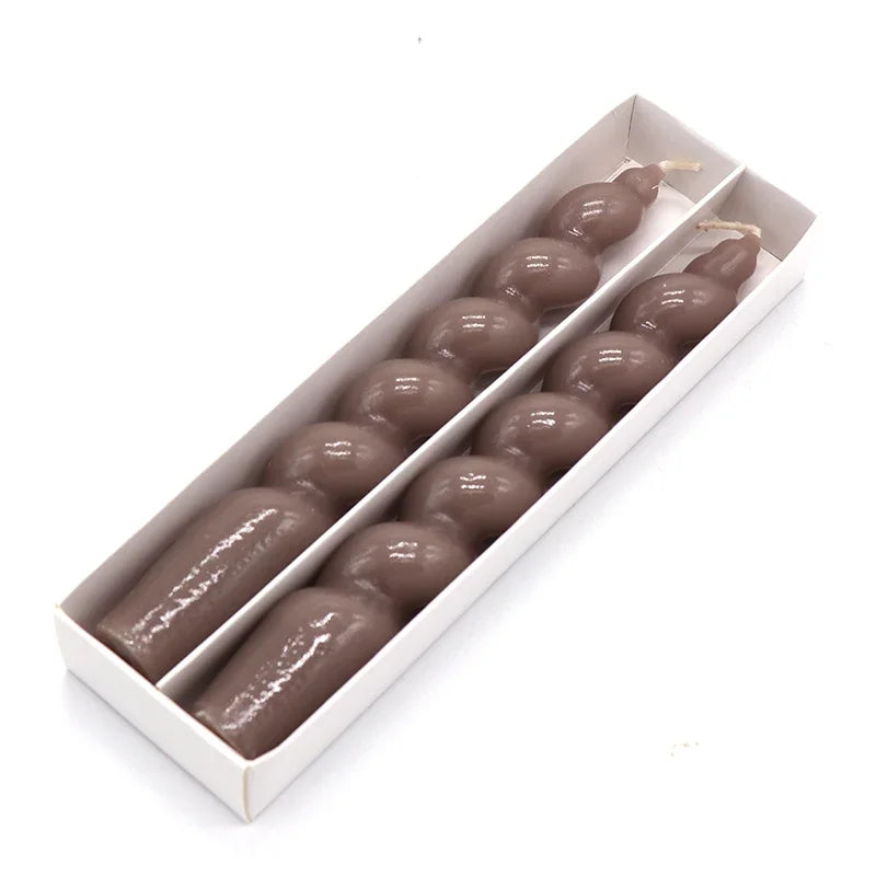 2pc Spiral Scented Dinner Taper Candles - candletown.net